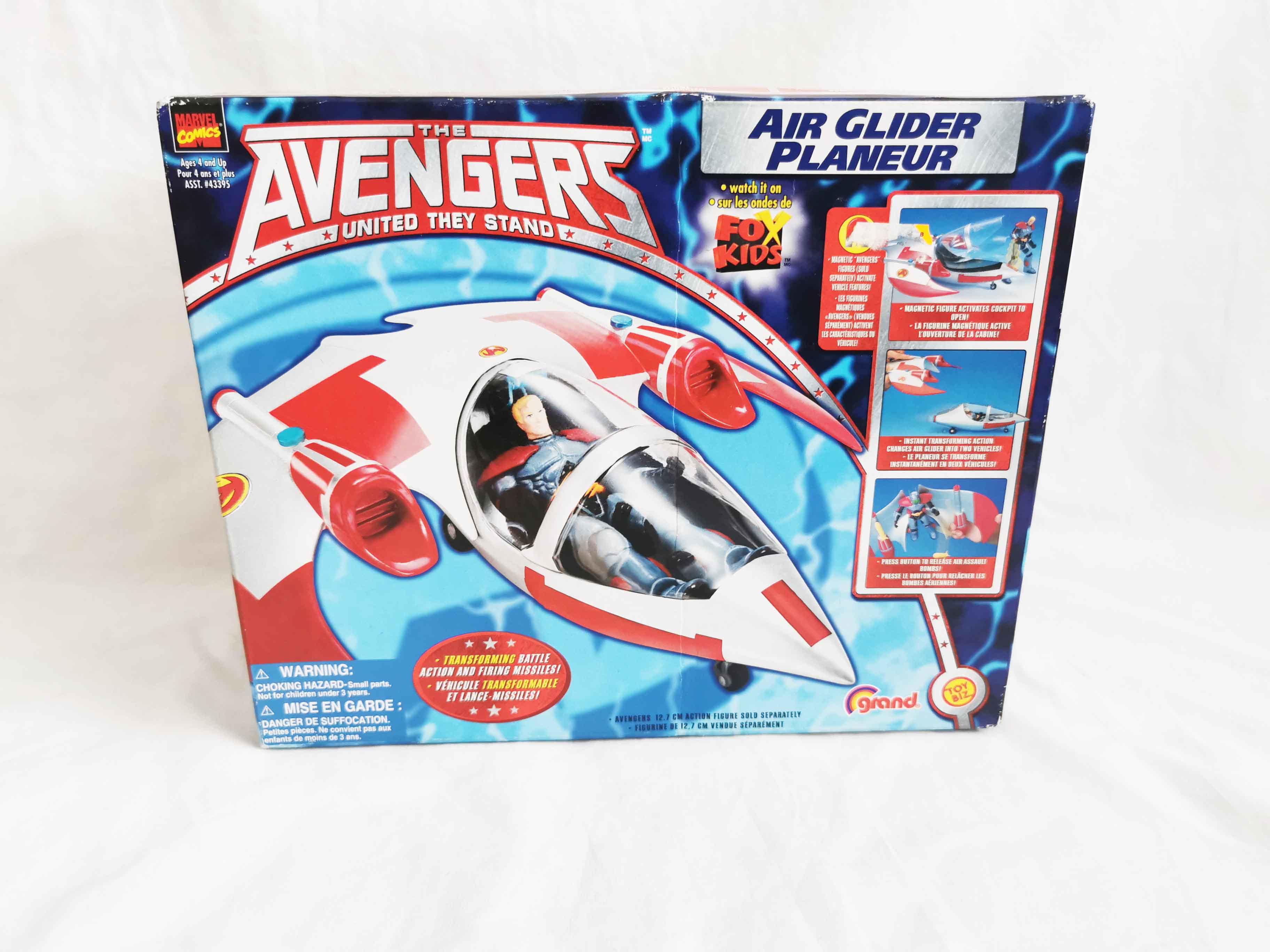 Marvel The Avengers Animated Fox Air Glider Vehicle 2000 ToyBiz
