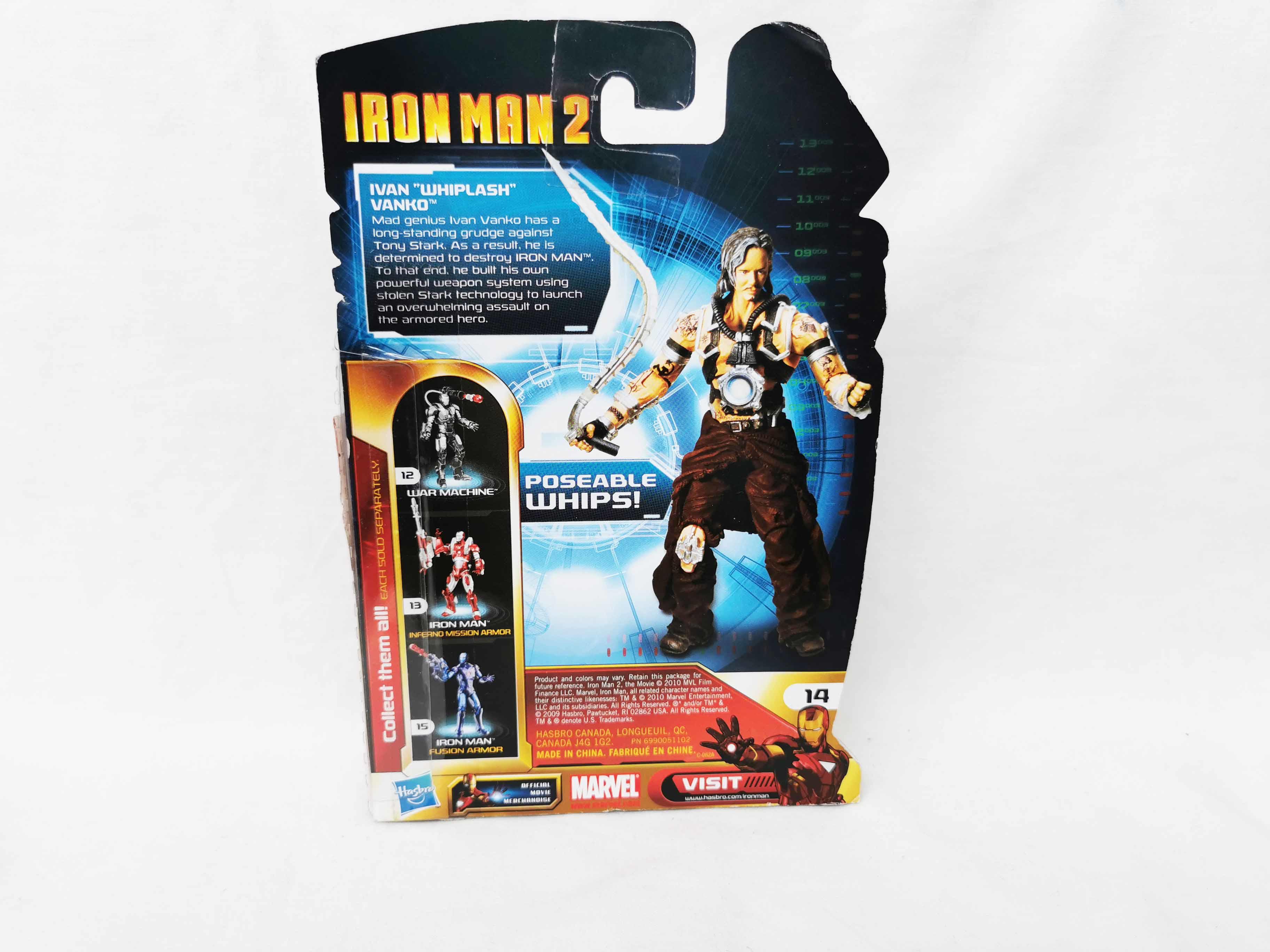 Ivan Whiplash Vanko Marvel Universe Carded Action Figure 3.75 scale Hasbro Iron Man 2 Movie
