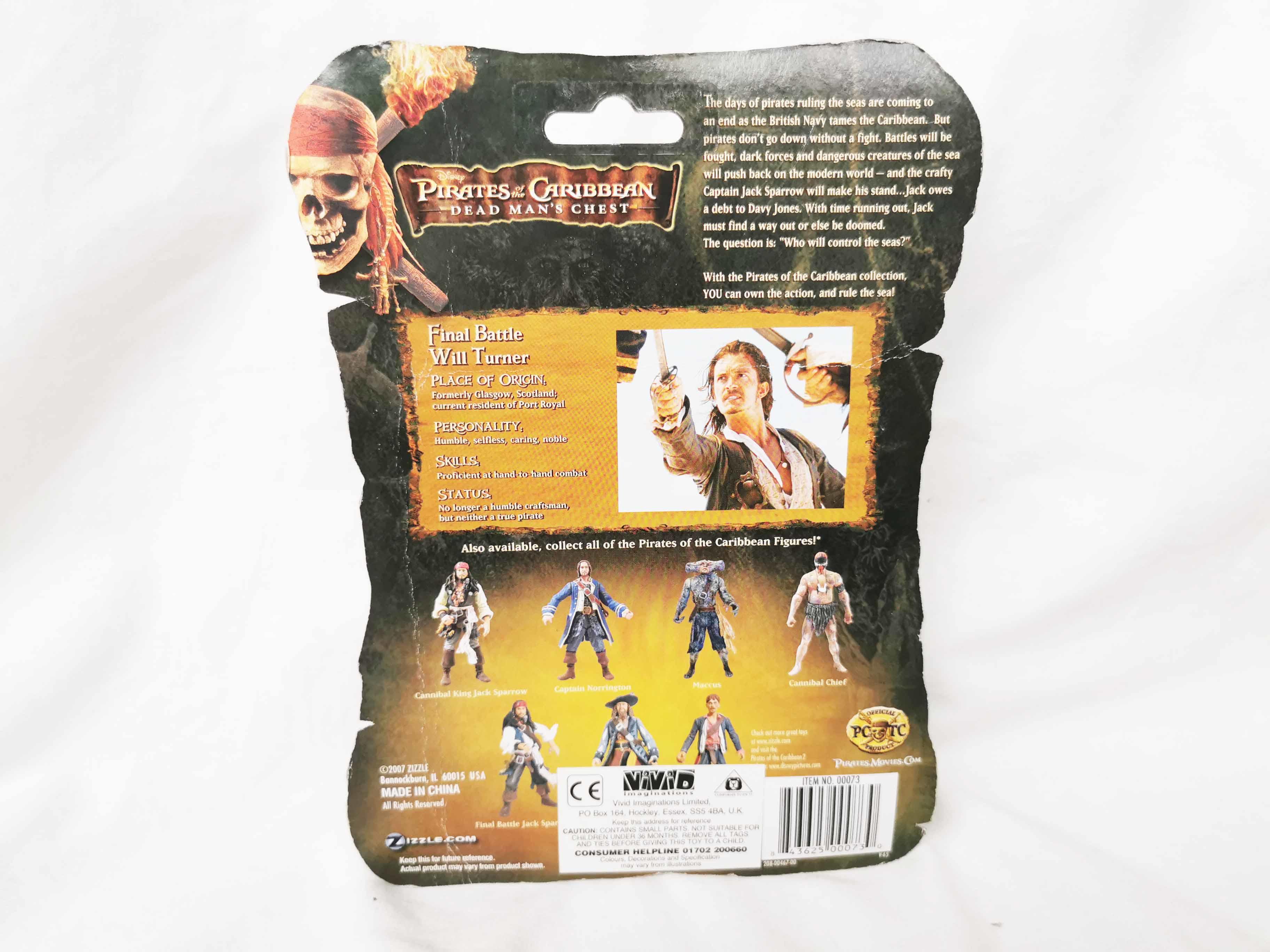 Pirates of the Caribbean Dead Man’s Chest Final Battle Will Turner Action Figure 3.75"