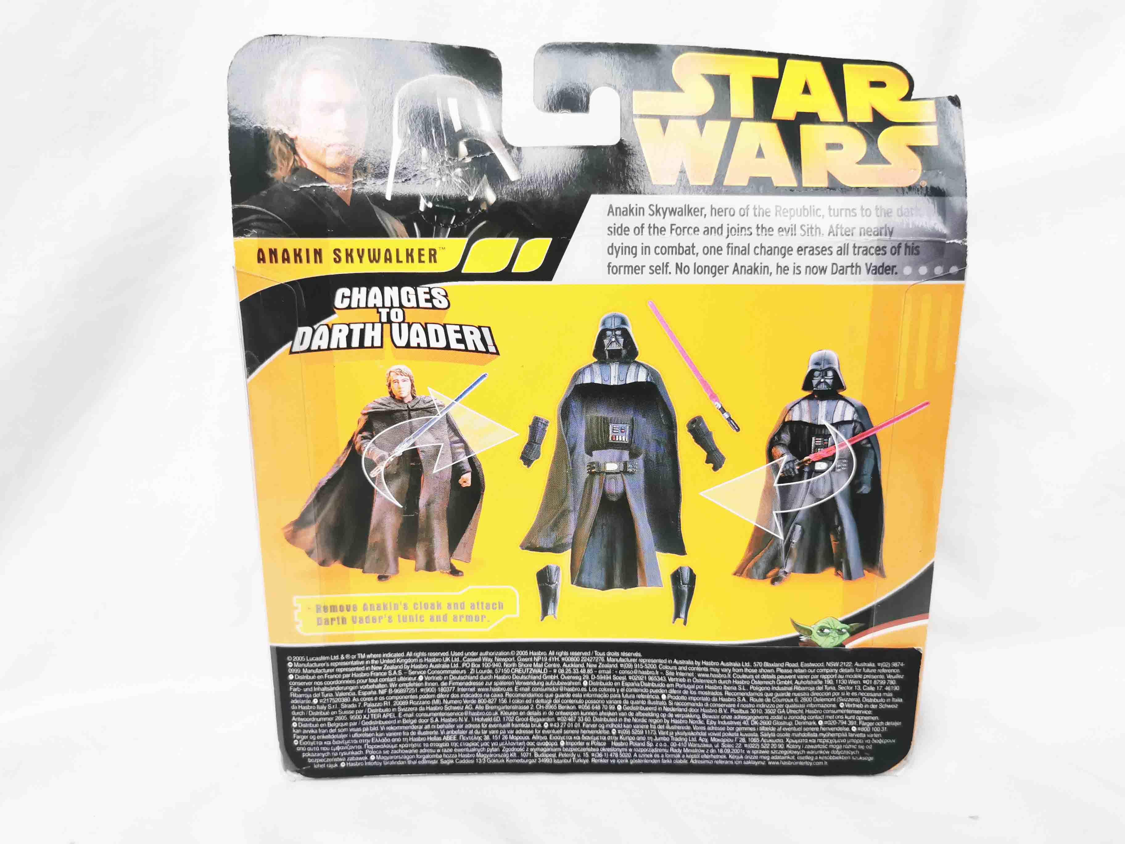 Star Wars Anakin Changes to Darth Vader Revenge of The Sith Action Figure 3.75”