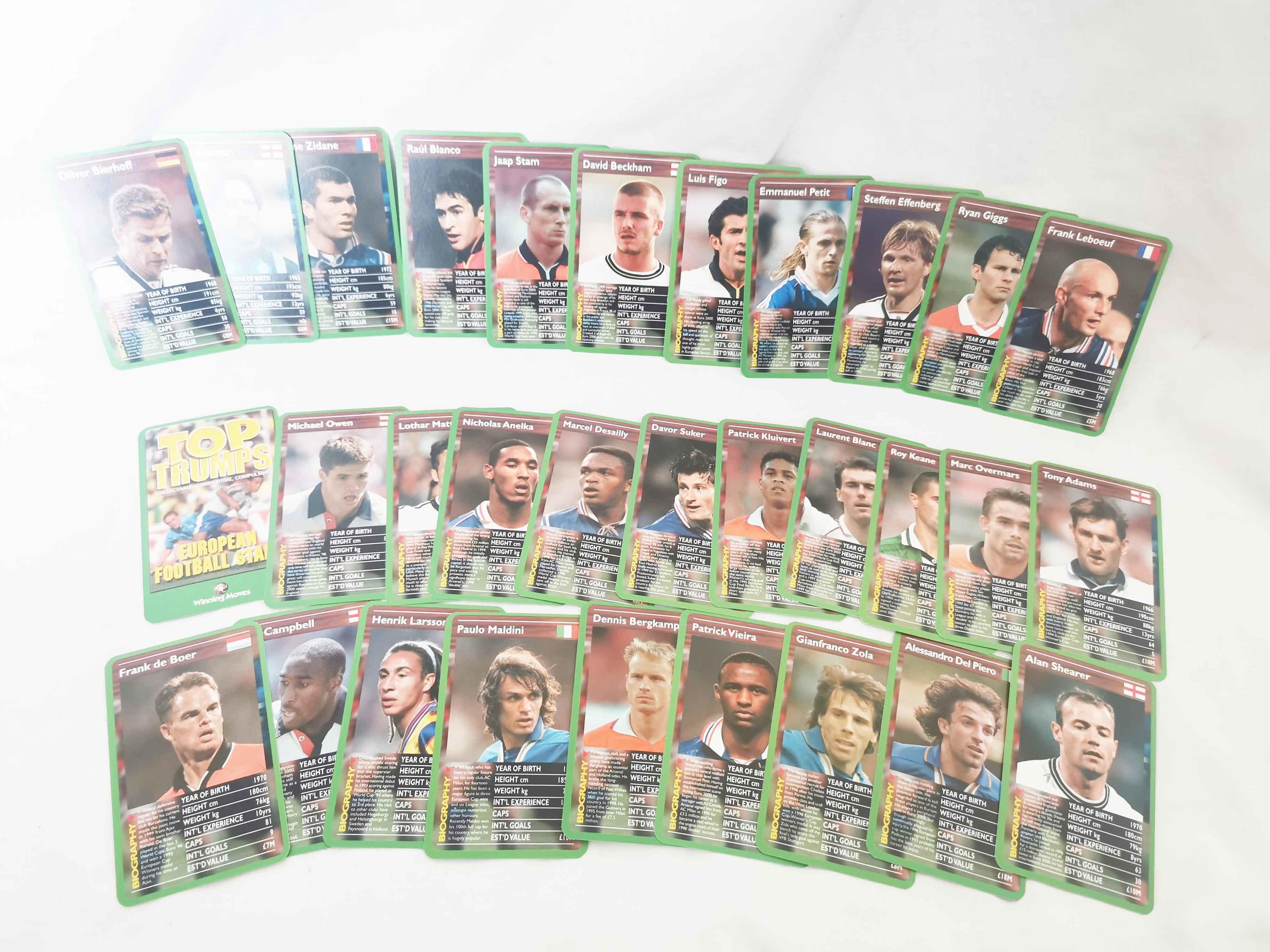 Top Trumps European Football Stars Best of Bond Card Game Set