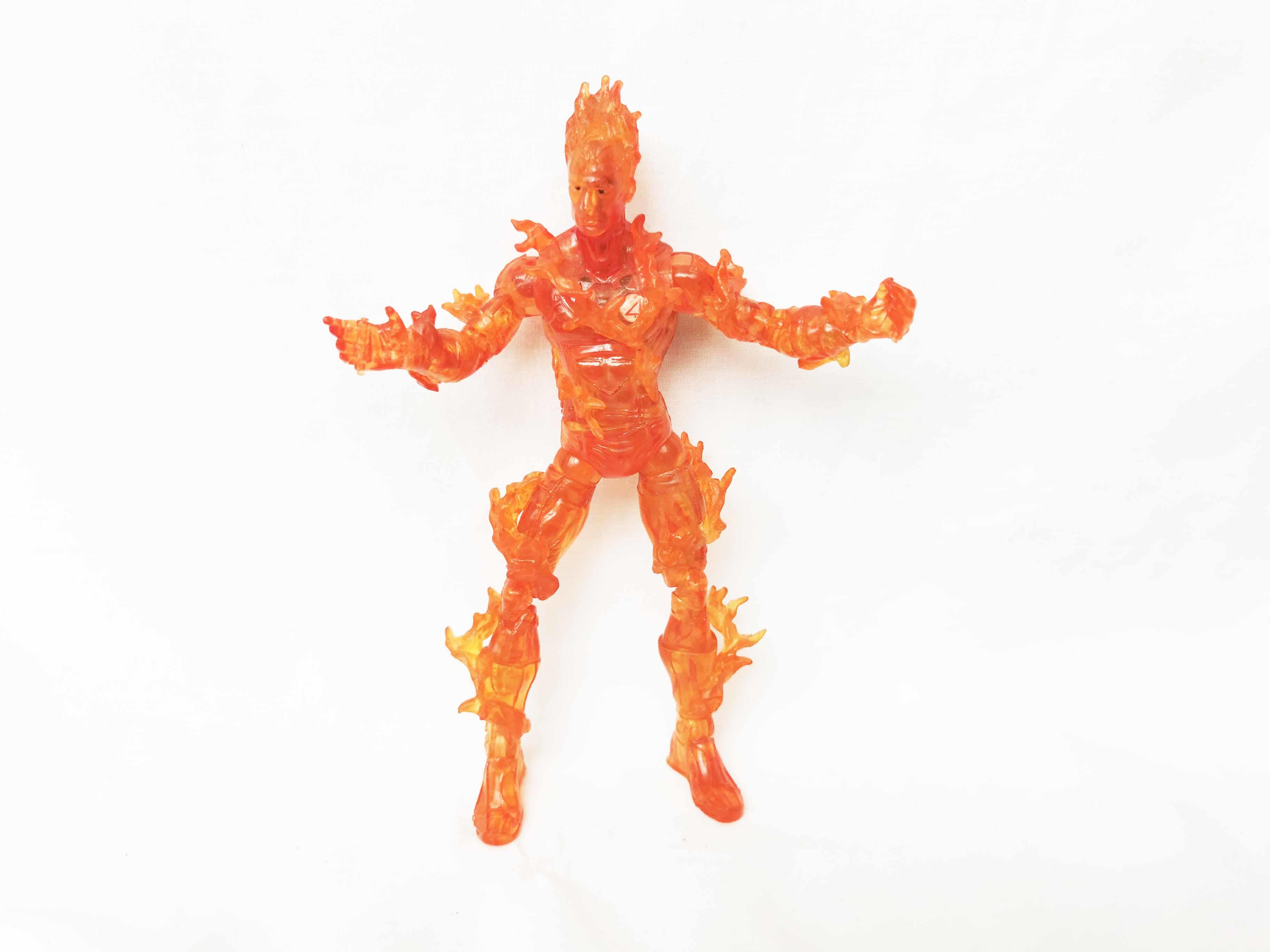 Human Torch Fantastic Four Marvel Legends Action Figure 6 Scale Action Figure Toybiz