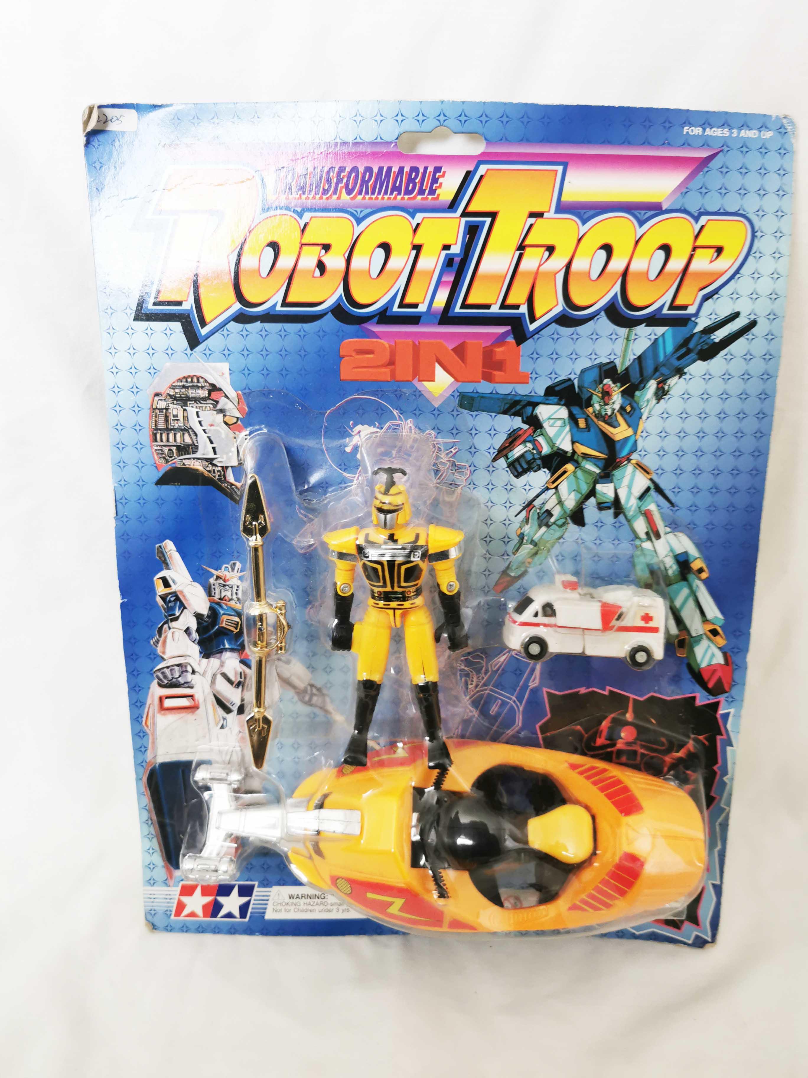 Transformable Robot Troop 2 in 1 rare KO toy power rangers  transformer style
