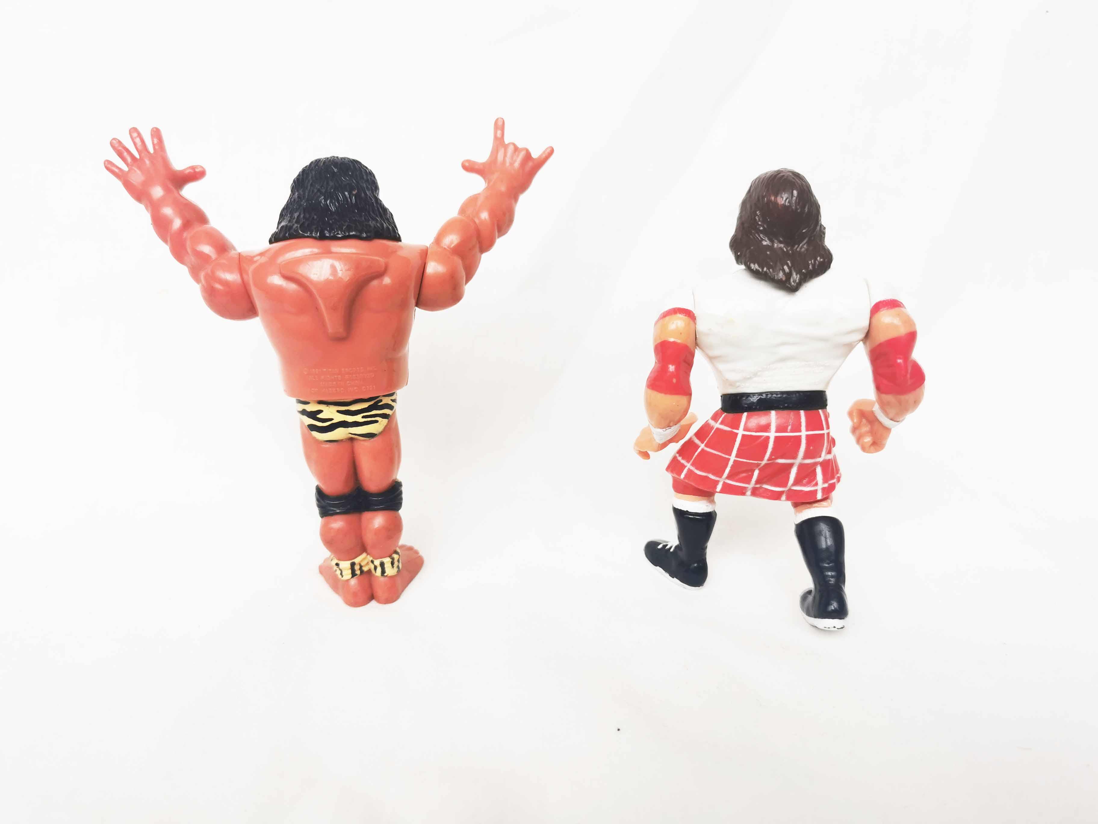WWE WWF Jimmy Superfly Snuka & Roddy Piper Wrestling Action Figures Hasbro