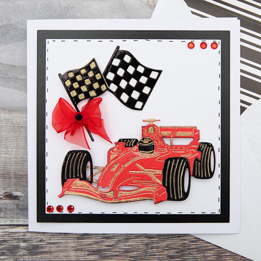 Racing Car Card