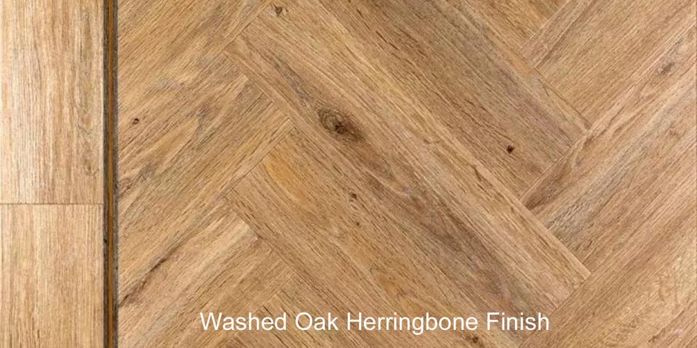 Black Ash Herringbone Ambiance Luxury Vinyl Flooring - 1.1 Sq Mtr