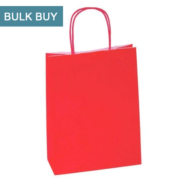 large red paper carrier bag