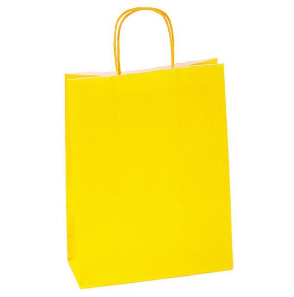 yellow paper gift bag
