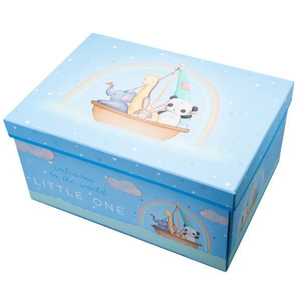 New Baby Boy Blue Gift Box