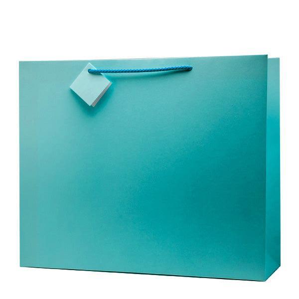 large turquoise gift bag