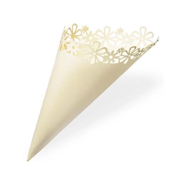 Wedding Confetti Cone and Tray Bundle (30 Cones, Confetti Cone Holder