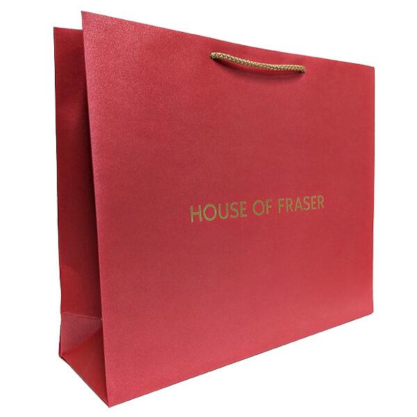 Corporate branded shopper gift bag