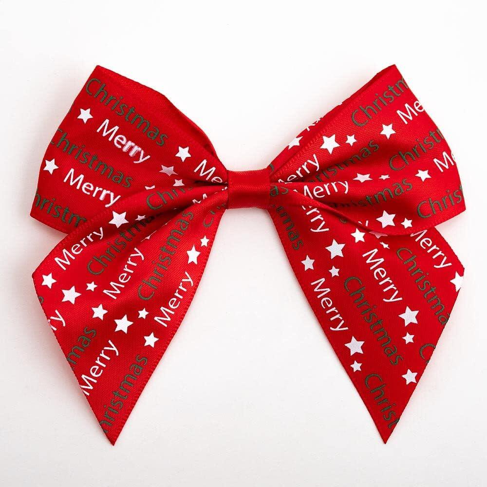 red merry xmas bows
