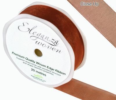 copper woven edge ribbon