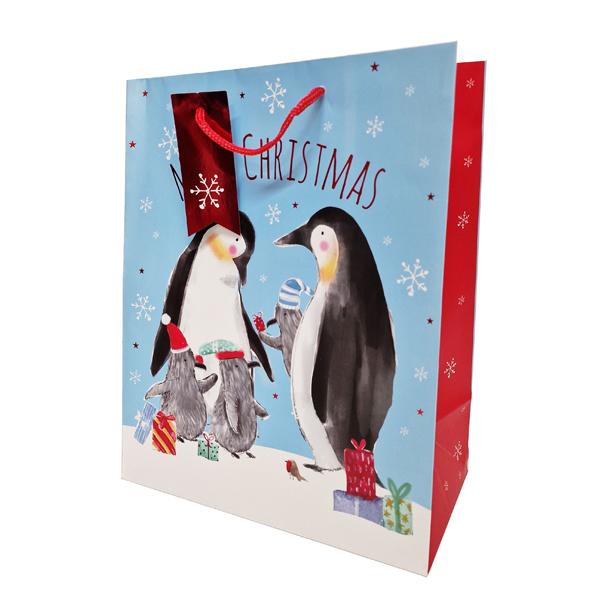 penguin christmas gift bag