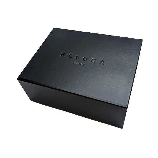 black branded box