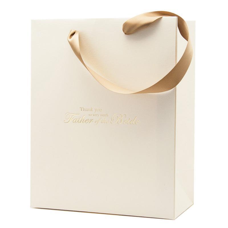 Luxury ivory wedding gift bag