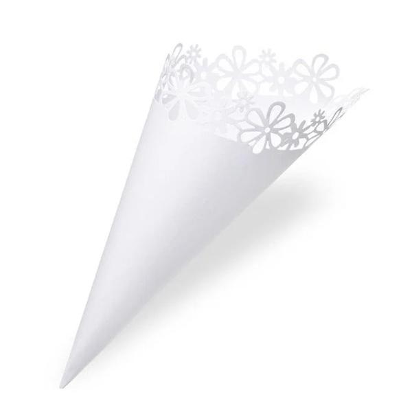 Wedding Confetti Cone and Tray Bundle (30 Cones, Confetti Cone Holder