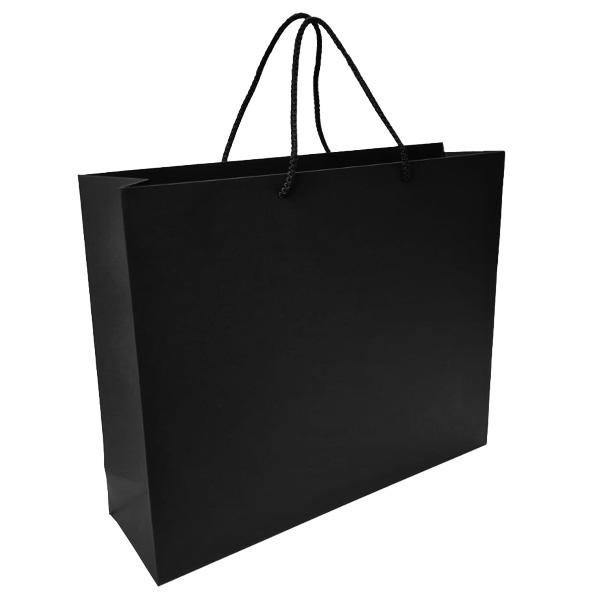 black matt shopper bag