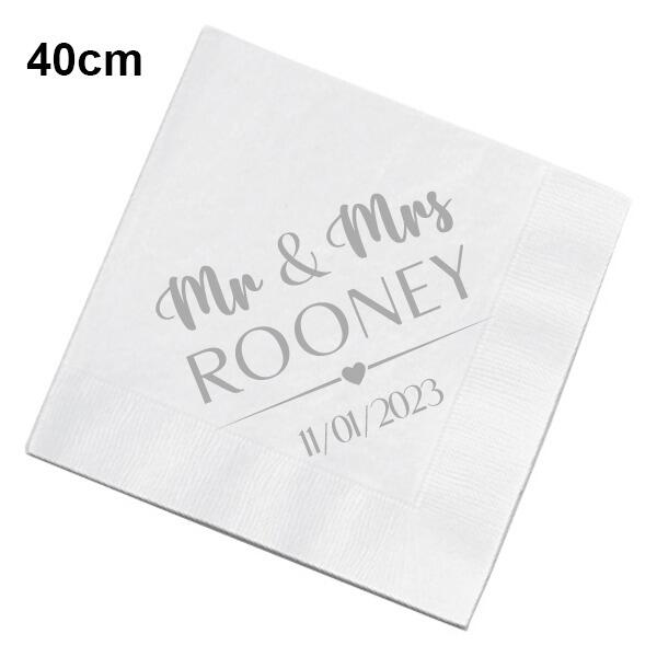 wedding napkins printed