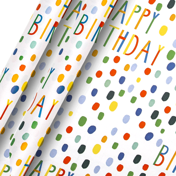 happy birthday wrapping paper