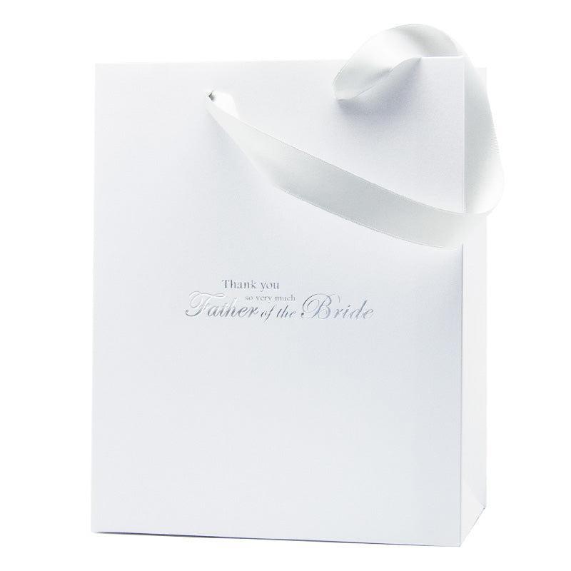 Luxury white wedding gift bag