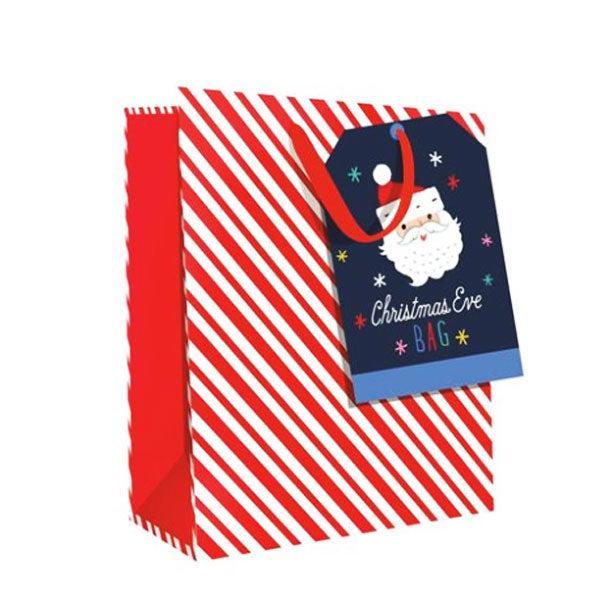 Christmas Eve Candy Cane Large Gift Bag