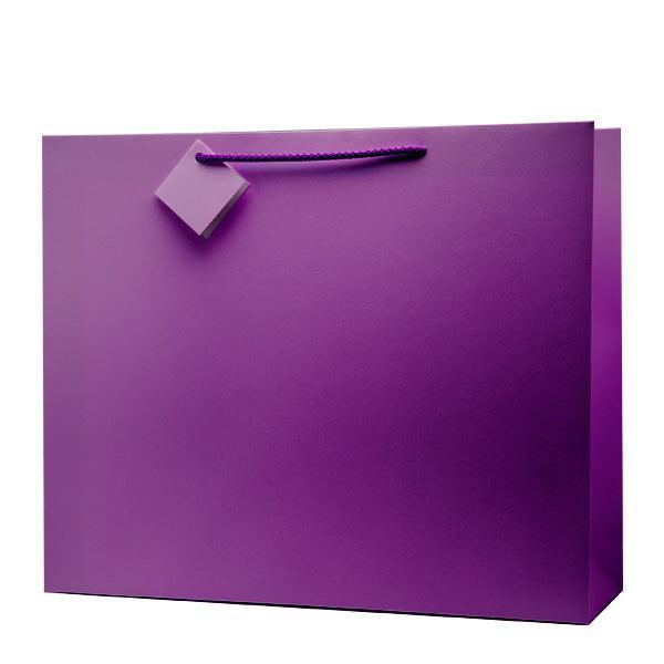 large purple gift bag