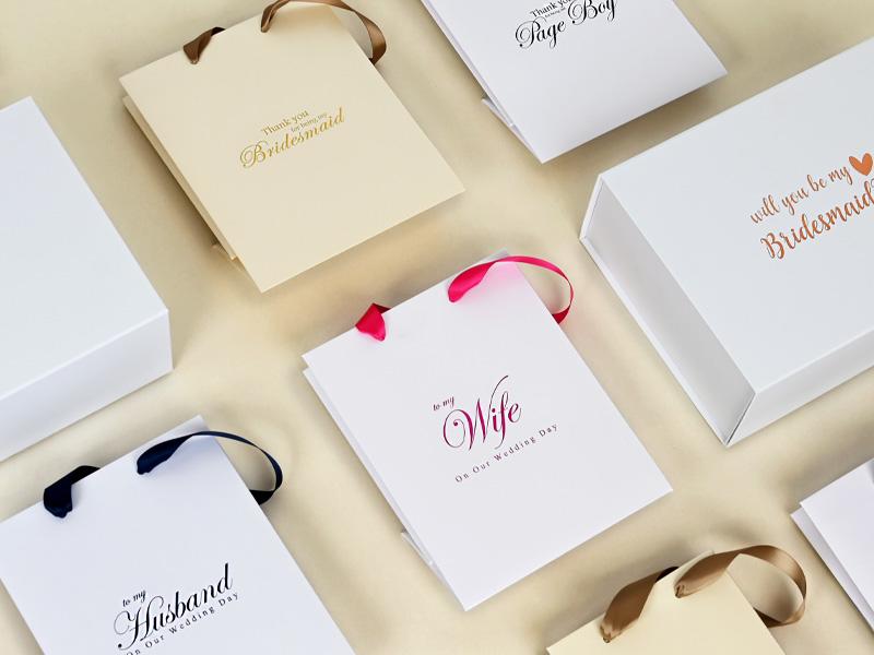 <h2>WEDDING</h2><p>A beautiful range of Wedding bags and boxes