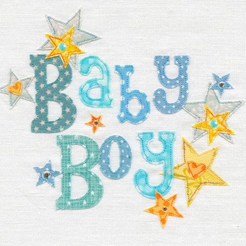 new baby boy card