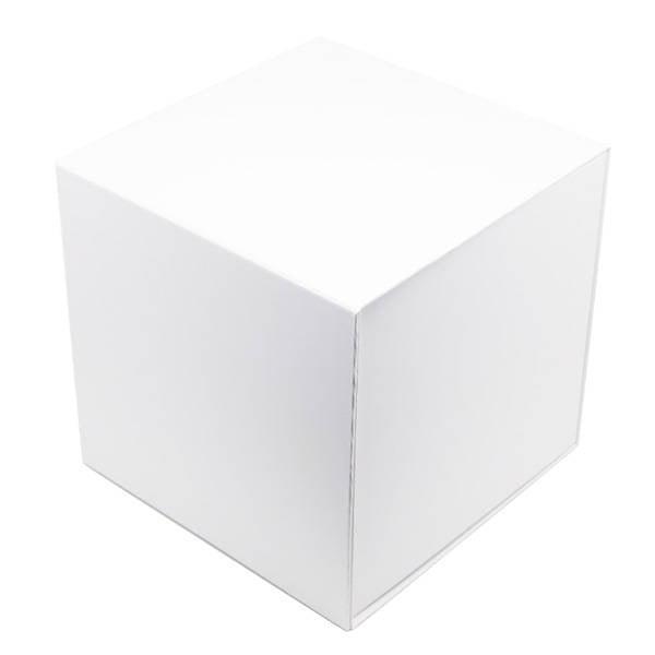 White cube magnetic gift box
