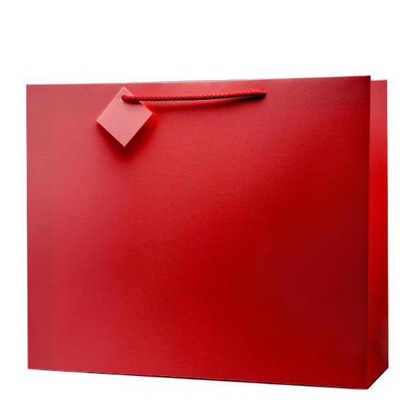 large red shopper gift bag