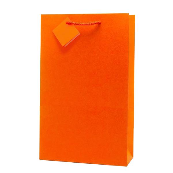 large orange gift bag