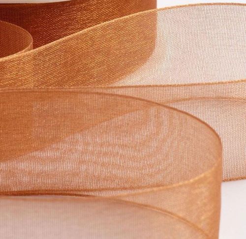 organza copper ribbon