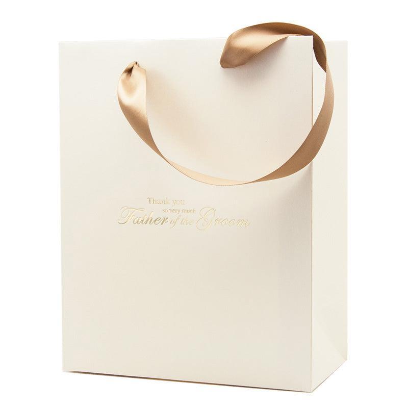 Luxury ivory wedding gift bag