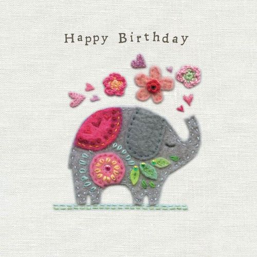 elephant birthday card
