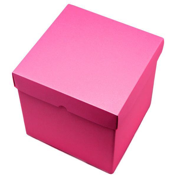 hot pink gift box square