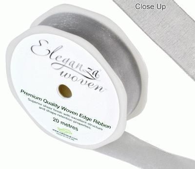 silver organza ribbon