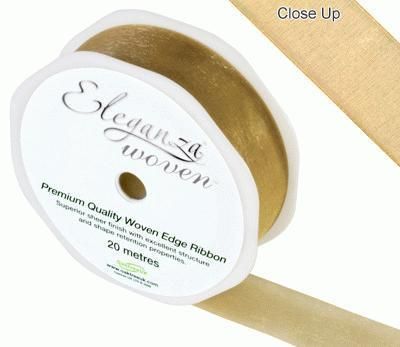 gold organza ribbon
