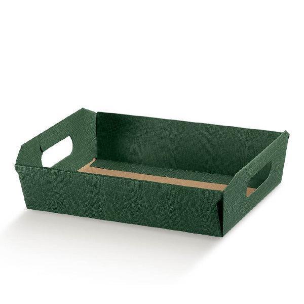 green cardboard tray