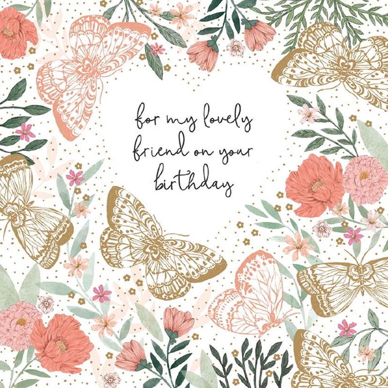 lovely friend birthday card
