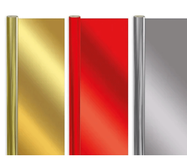 Shiny wrapping paper top