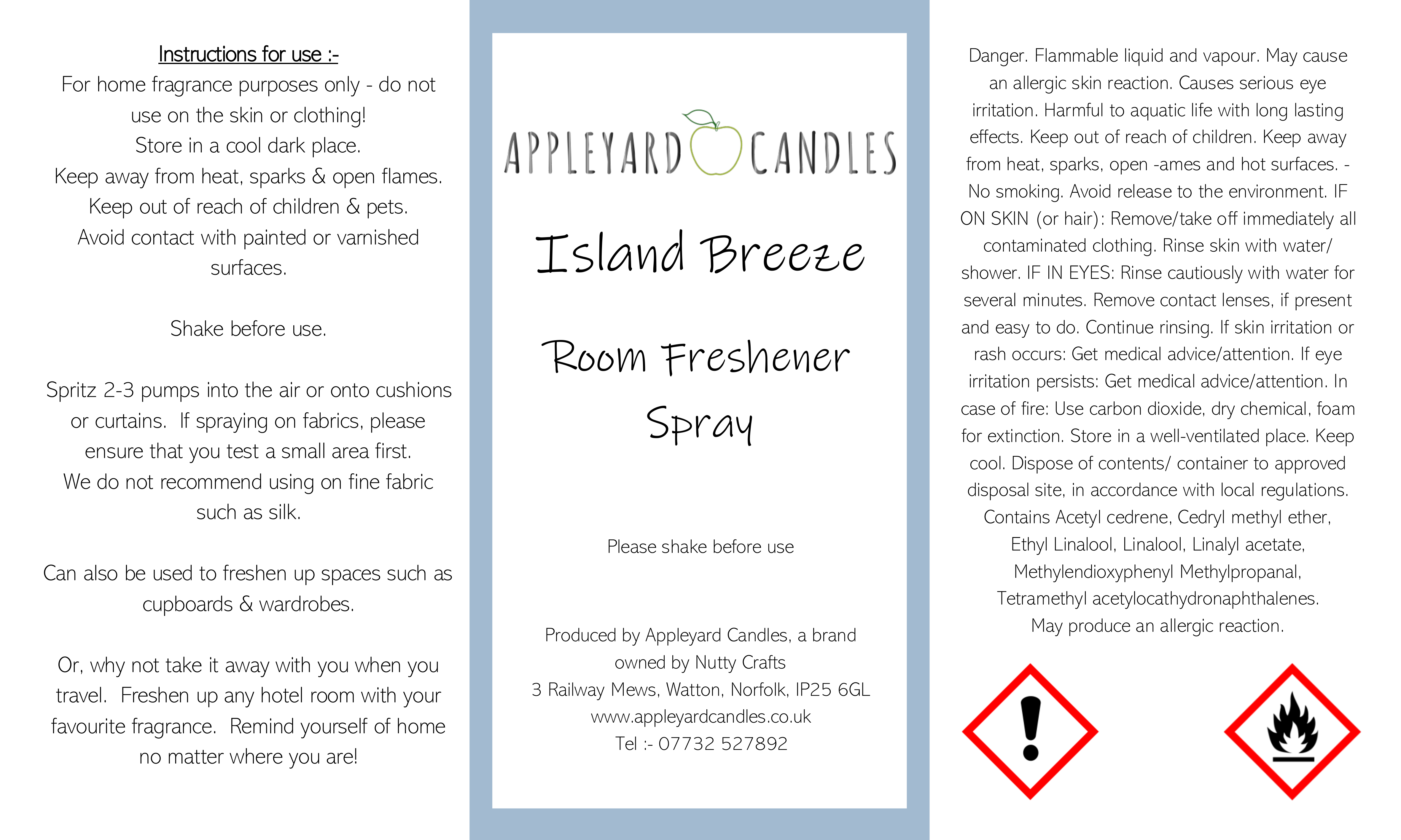 island breeze room spray clp