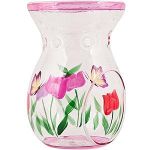 an image of a floral tealight wax melt burner
