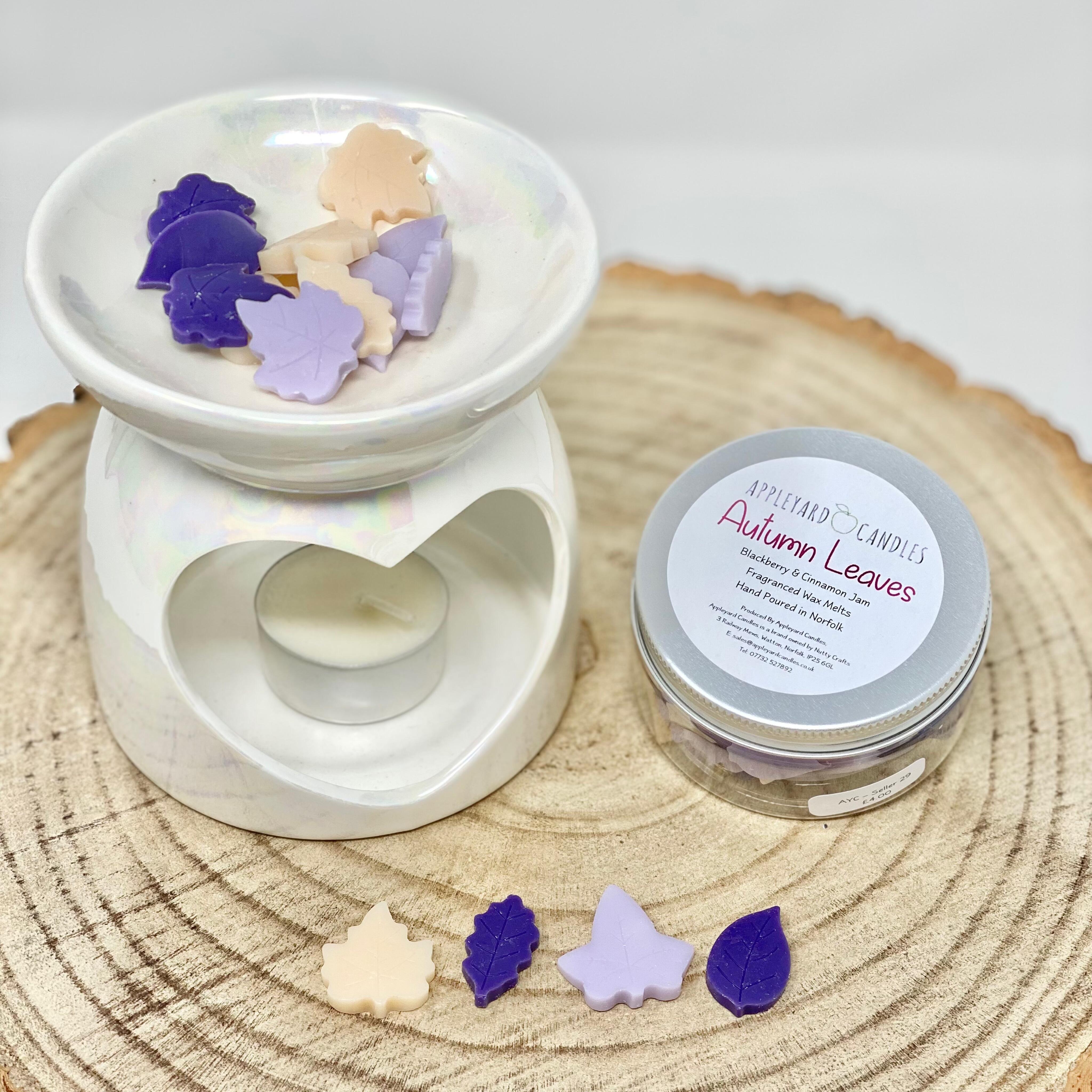 an image of the autumn leaves wax melts
