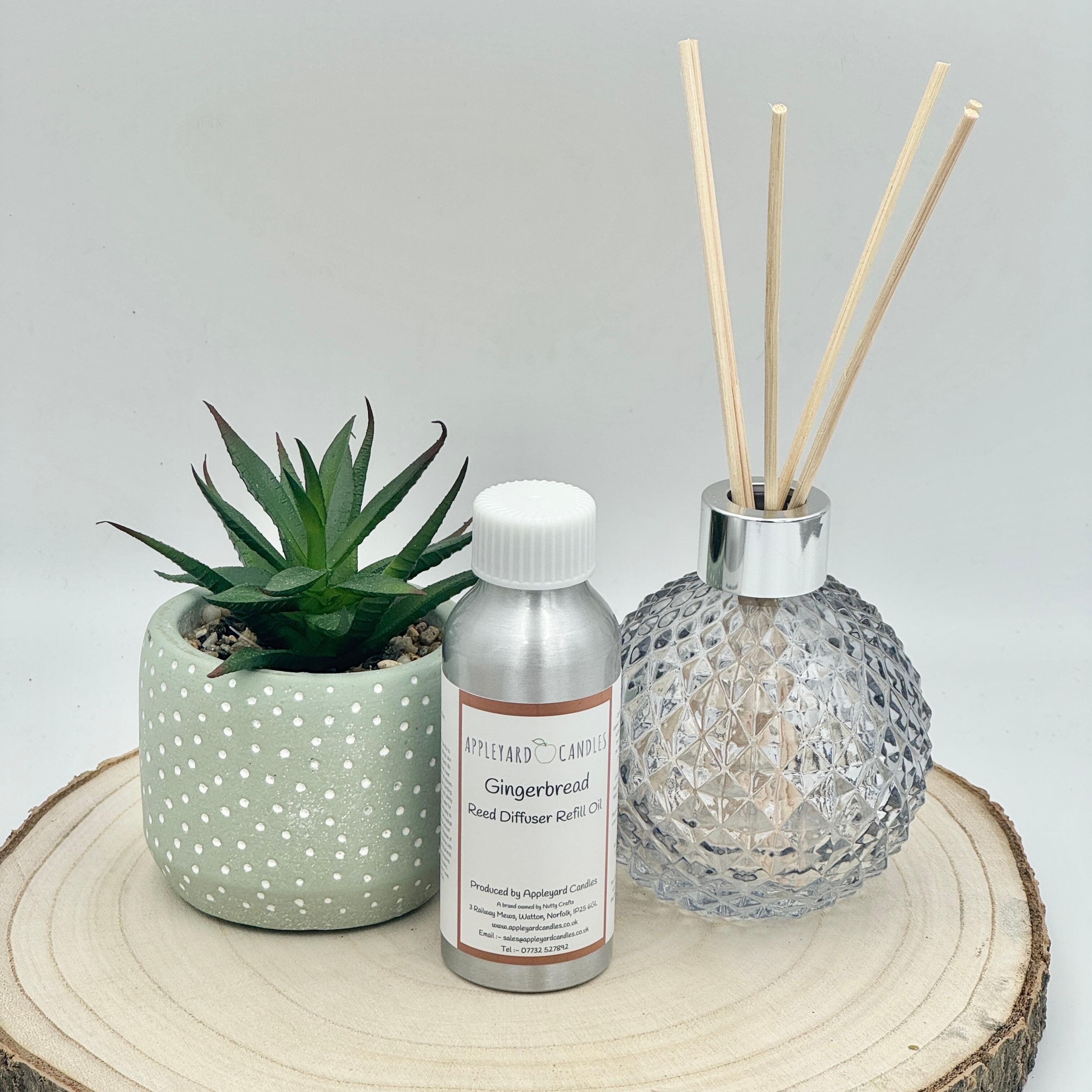 an image of a gingerbread reed diffuser refill