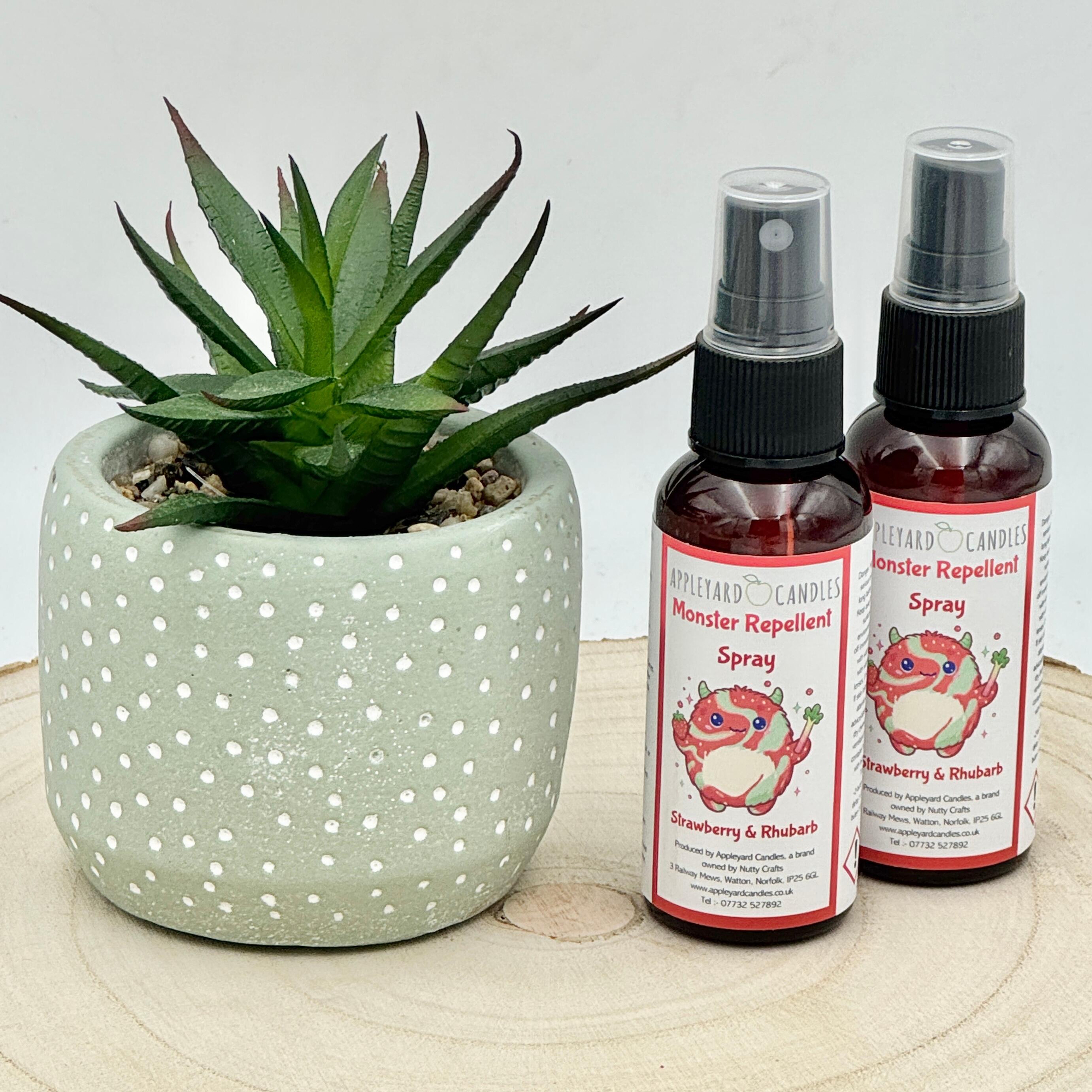 image of strawberry rhubarb monster repellant spray