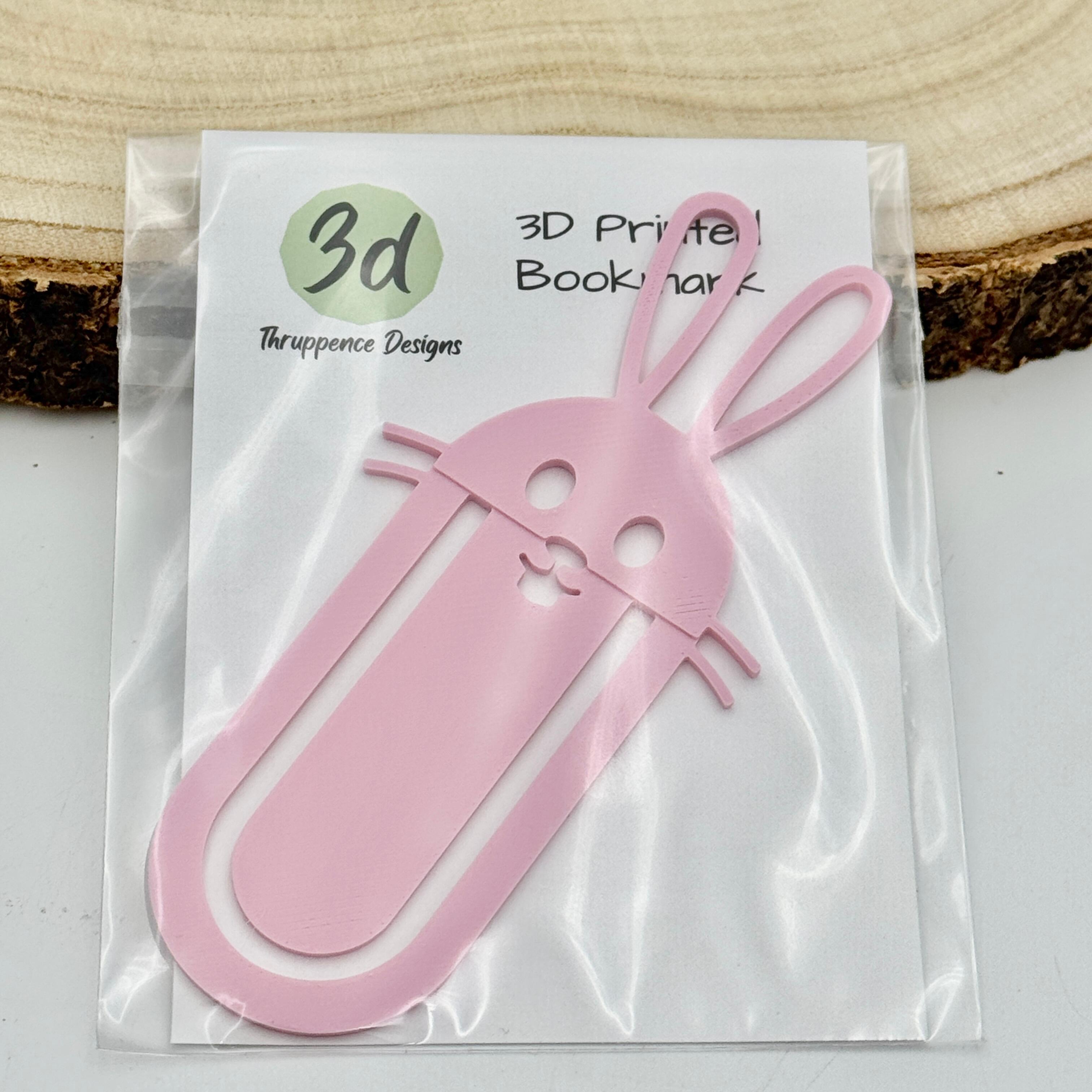 Pink bunny bookmark