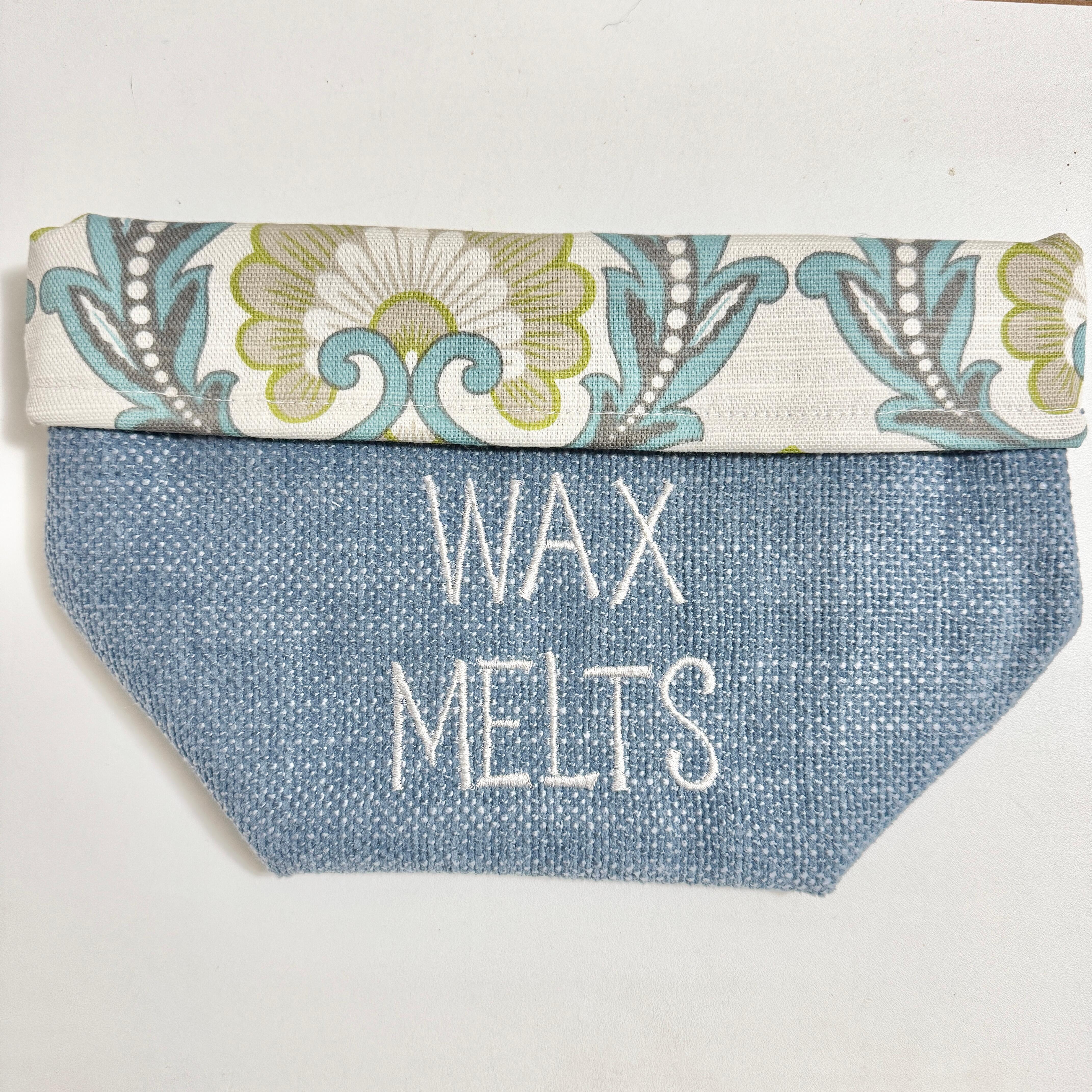 flat image of wax melt storage basket