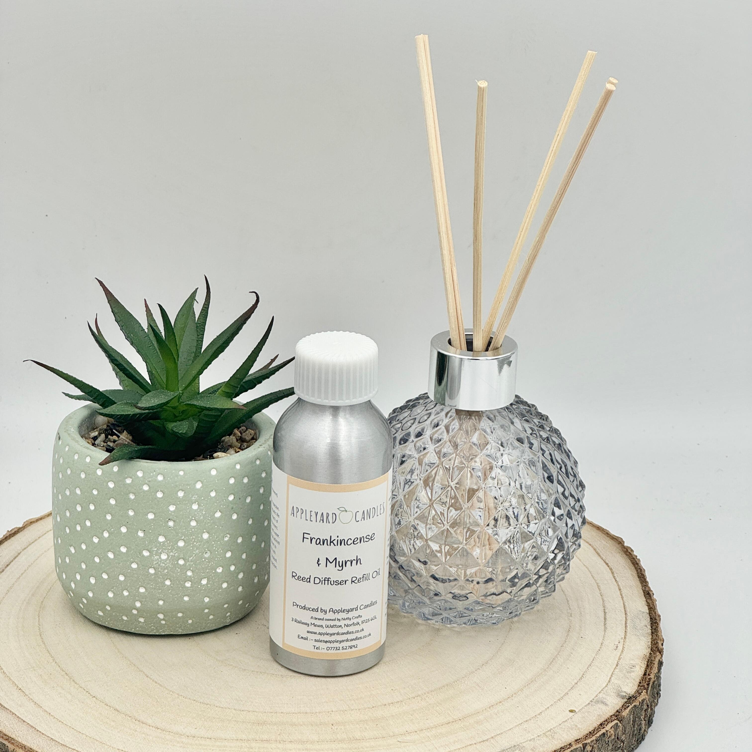 an image of frankincense & myrrh reed diffuser refill